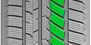 Технология Зигзагообразный рисунок увеличивает трение между шинами и заснеженной дорогой, снижая вероятность пробуксовки автомобиля на заснеженной дороге.
