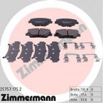 Zimmermann 25757.175.2 комплект тормозных колодок, дисковый тормоз на KIA CARENS IV