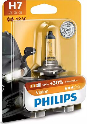 PHILIPS Лампа PHILIPS H7 55W+30% (в блистере) 12972PRB1 H7 55W+30% (в блистере) (N400809000007, 12972PRB1)