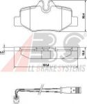 ABS 37450 Колодки тормозные зад. с дат. MB VITO/VIANO(W639) 03-> (0004216210)