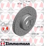 Zimmermann 150.2903.52 тормозной диск на 1 (F20)