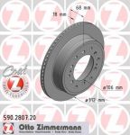 Zimmermann 590.2807.20 тормозной диск на TOYOTA LAND CRUISER 90 (_J9_)